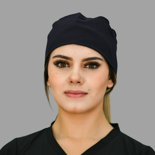 Gorro Quirúrgico Unisex Negro Fourways
