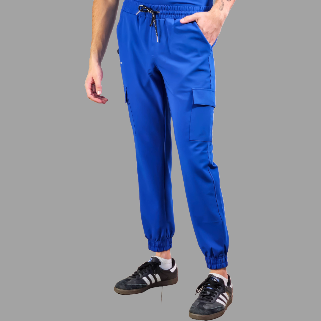 Jogger Quirurgico Antifluido Hombre Azul Rey, Scrubs 300