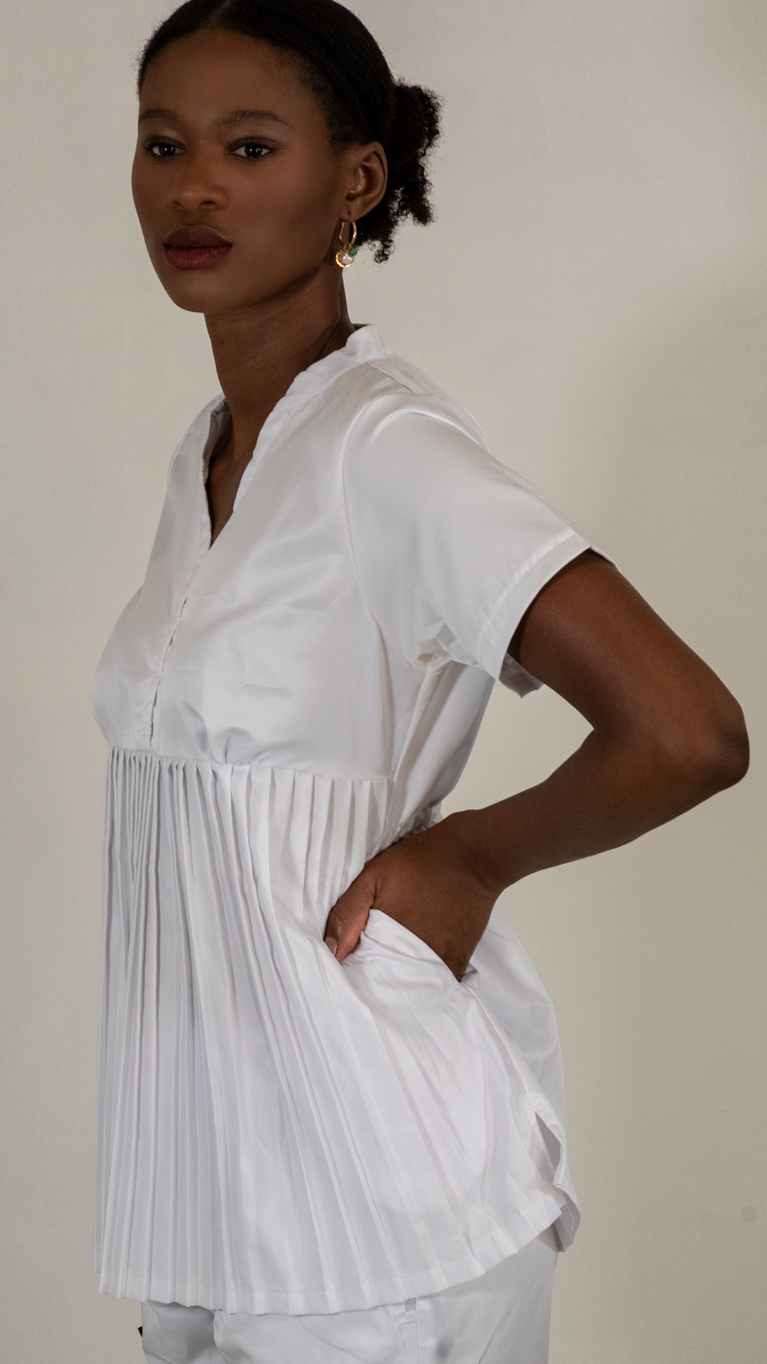 Filipina Clinica  Microfibra 705 Maternity Blanco Relajado unica