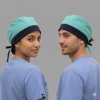 Gorro Quirúrgico Azul Agua Unisex