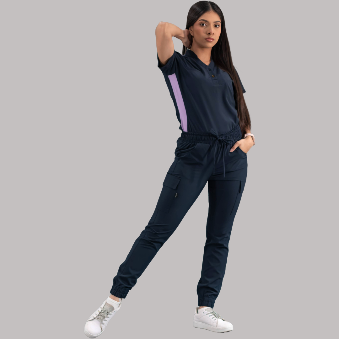 Filipina Quirúrgica Azul Mno/Lila Mujer, Scrubs 520