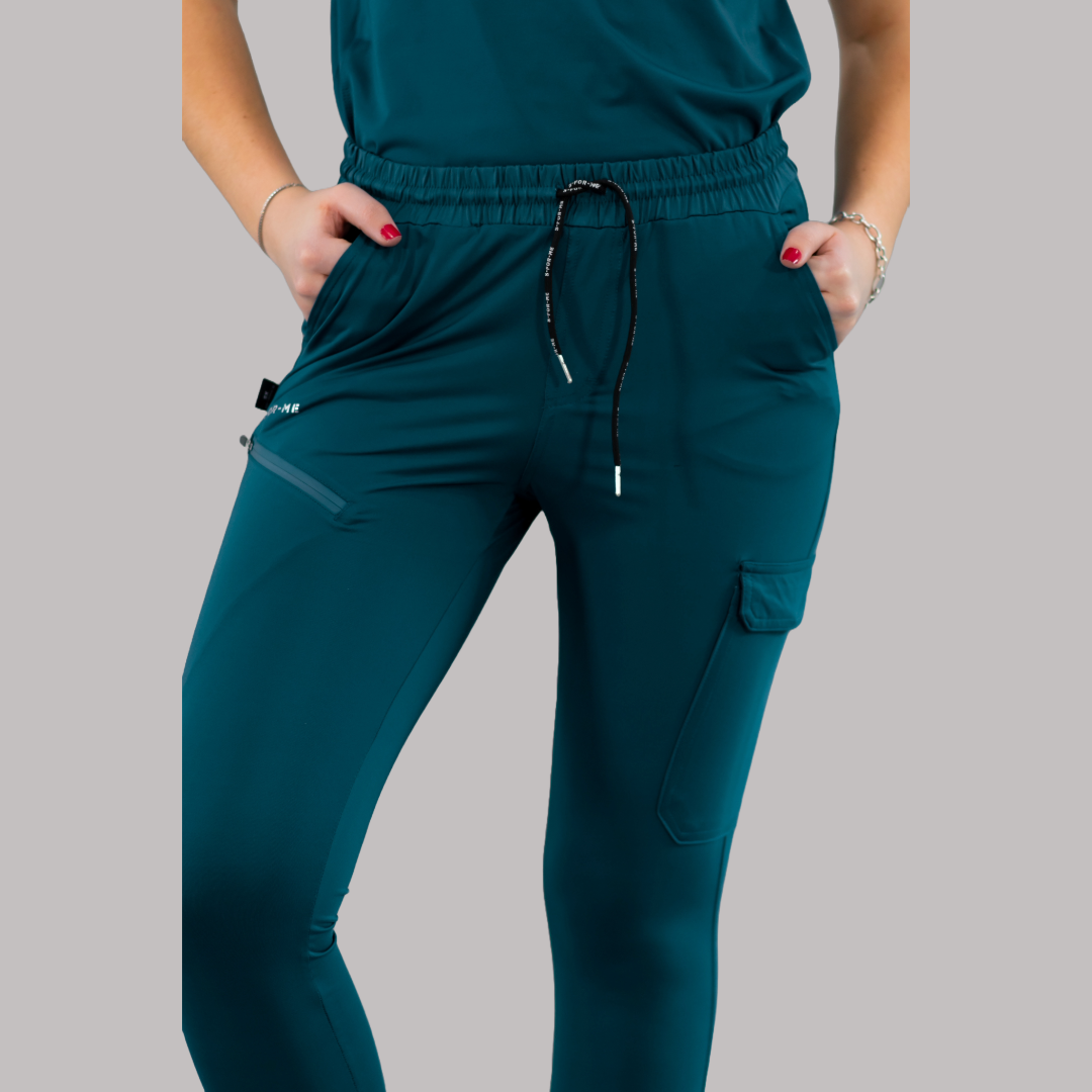 Jogger Unisex Quirúrgico Super Stretch Azul Caribe, Scrubs 905