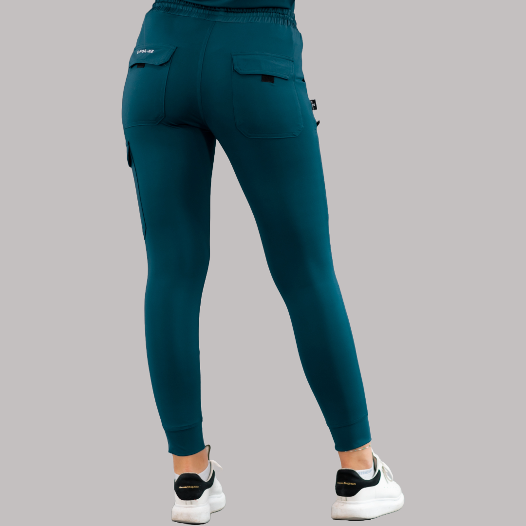Jogger Unisex Quirúrgico Super Stretch Azul Caribe, Scrubs 905
