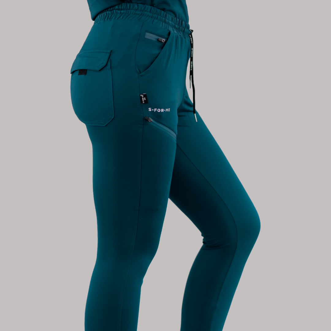 Jogger Unisex Quirúrgico Super Stretch Azul Caribe, Scrubs 905