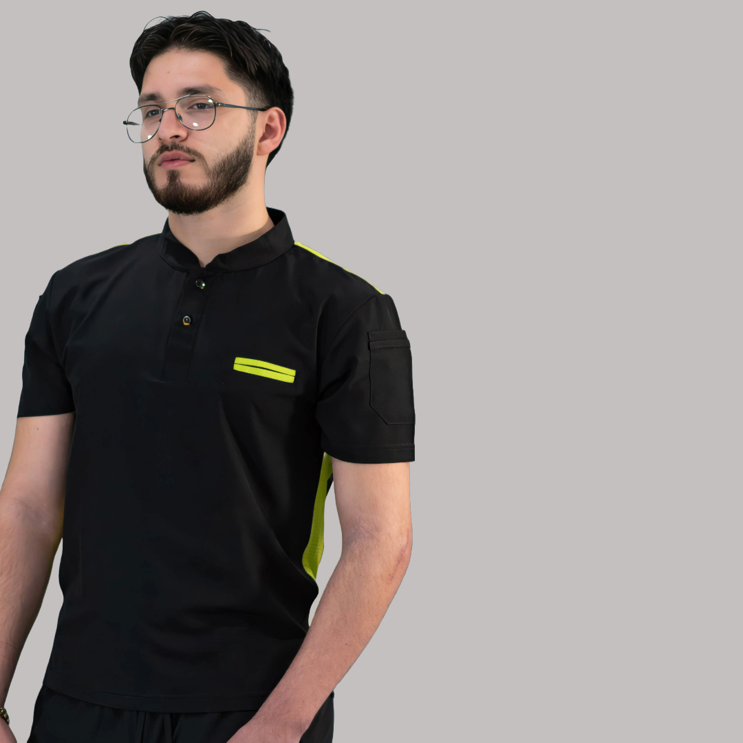 Filipina Quirúrgica Hombre Negra/Lima, Scrubs 520