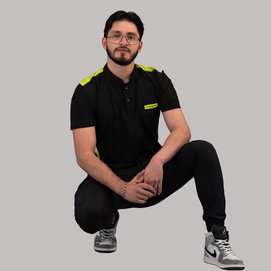Filipina Quirúrgica Hombre Negra/Lima, Scrubs 520