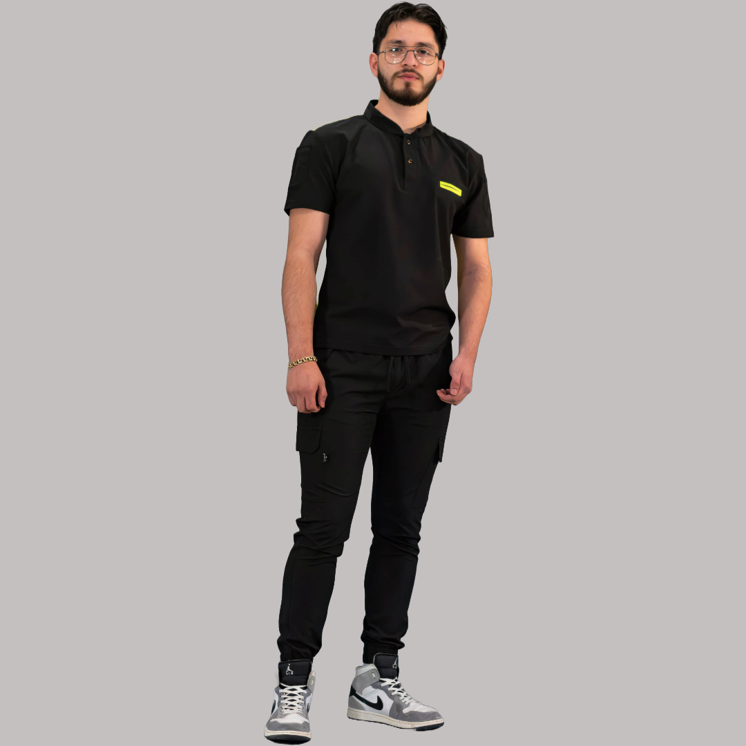 Filipina Quirúrgica Hombre Negra/Lima, Scrubs 520