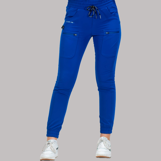 Jogger Quirúrgico Azul Rey Mujer Antifluido Scrubs 300