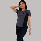Filipina Médica 905 Oxford Gris/Negro Super Stretch para Mujer