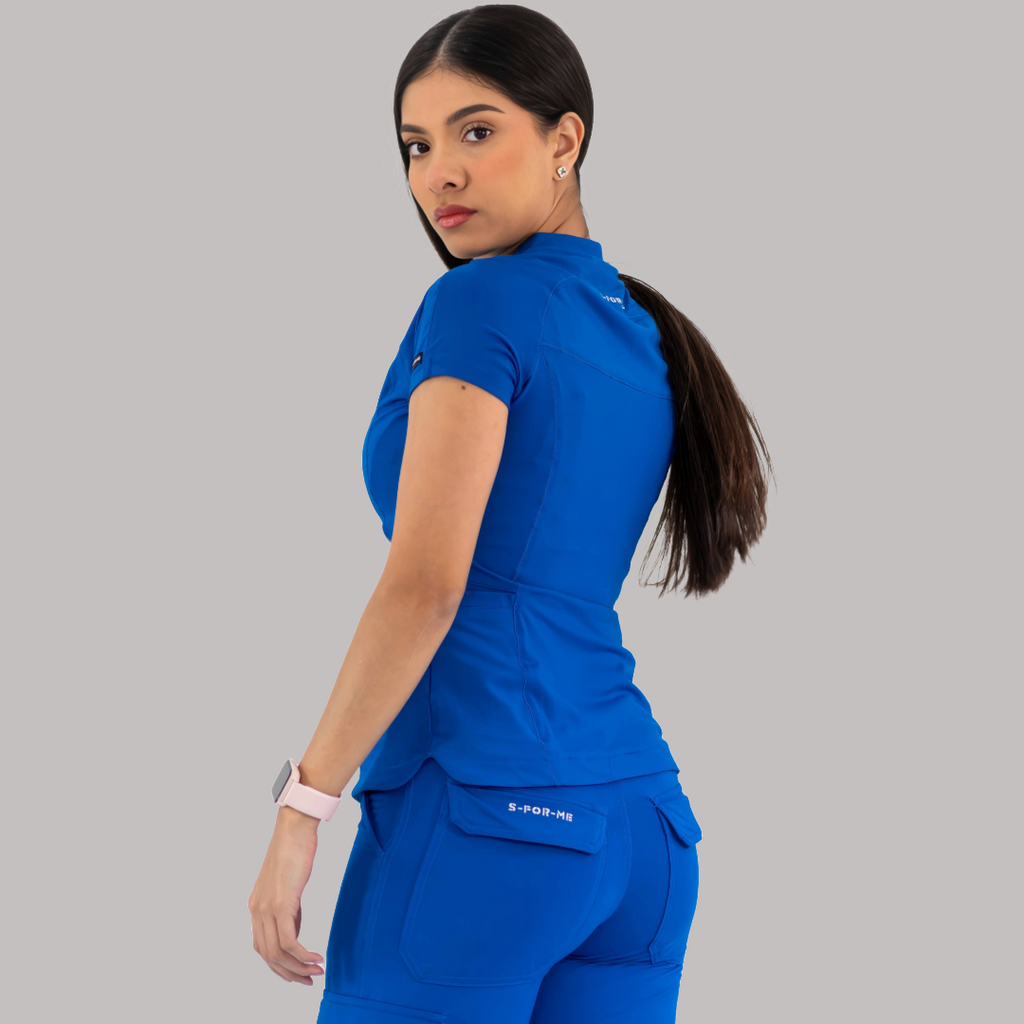 Filipina Quirúrgica Mujer Super Stretch Azul Rey, Scrubs 905
