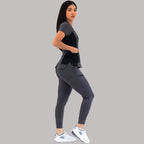 Filipina Médica 905 Oxford Gris/Negro Super Stretch para Mujer