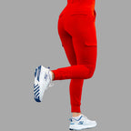 Pantalón Jogger Médico 901 Rojo Super Stretch para Mujer