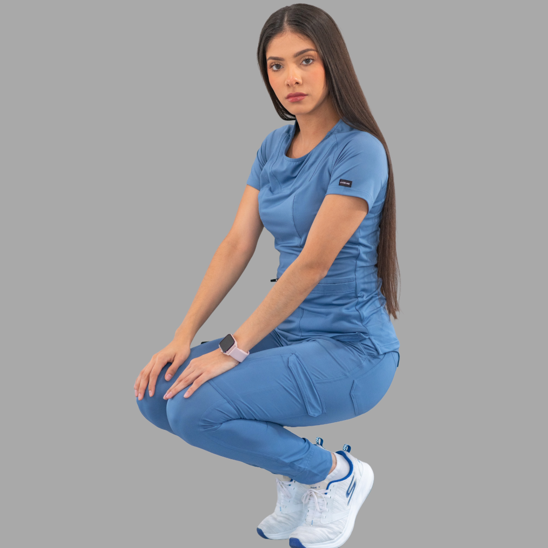 Jogger Quirúrgico, Scrubs Super Stretch Mujer 901 Azul Cornflower