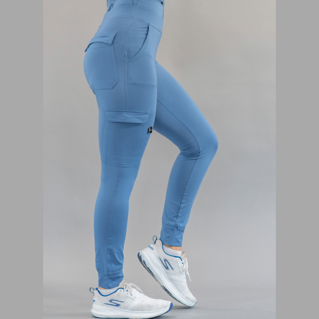 Jogger Quirúrgico, Scrubs Super Stretch Mujer 901 Azul Cornflower