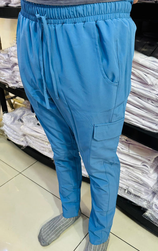 Pantalón Quirúrgico Skinny, Azul Plumbago F.W Hombre, Scrubs 520