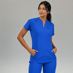 Filipina Quirúrgica Mujer Est. 915 | Azul Rey Super Stretch