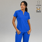 Filipina Quirúrgica Mujer Est. 915 | Azul Rey Super Stretch