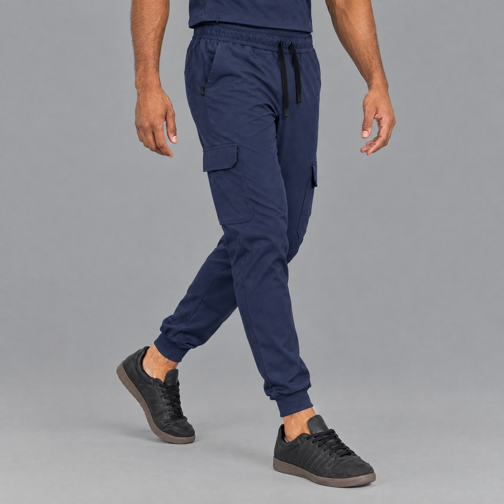 Jogger Est. 910 Quirúrgico Azul Marino Hombre Super Stretch, Scrubs Est. 910