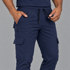 Jogger Est. 910 Quirúrgico Azul Marino Hombre Super Stretch, Scrubs Est. 910