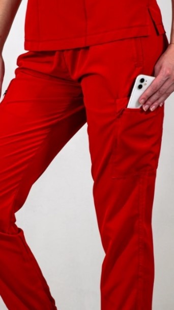 Pantalón 501 Rojo Mujer 6 Bolsas  F.W