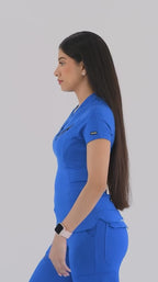 Jogger Quirúrgico Mujer Super Stretch Azul Rey, Scrubs 905