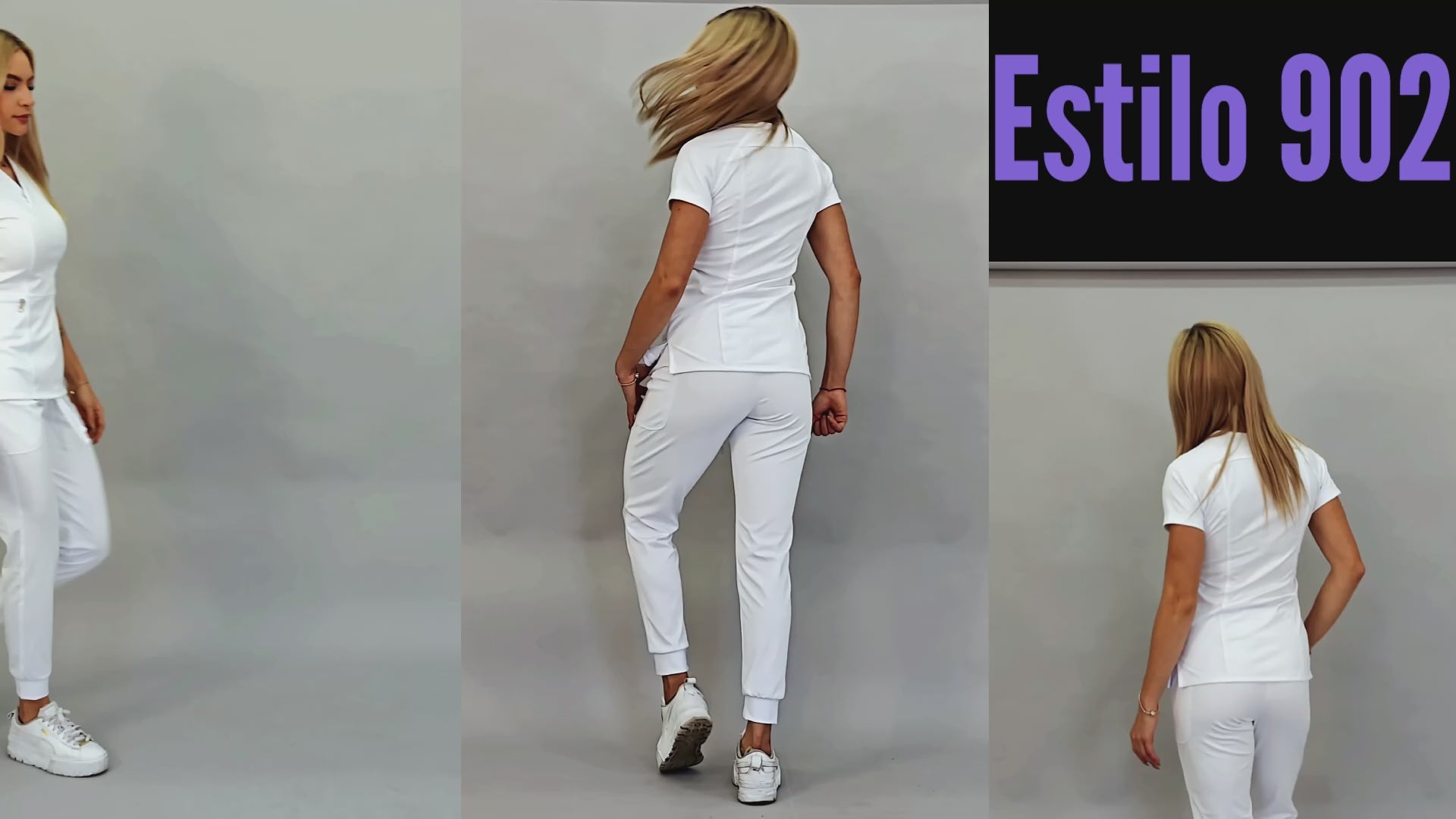 Filipina Quirurgica Mujer Slim Fit Blanca Super Stretch, Scrubs 902